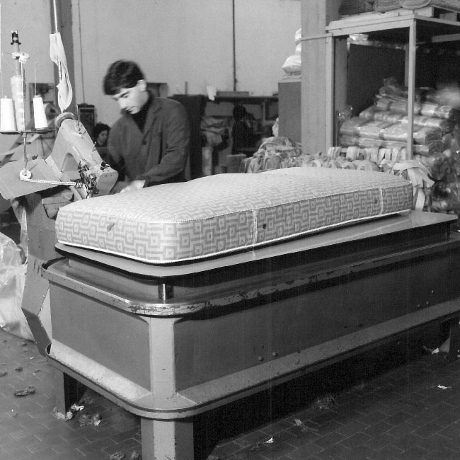foto storica imbottitura materasso